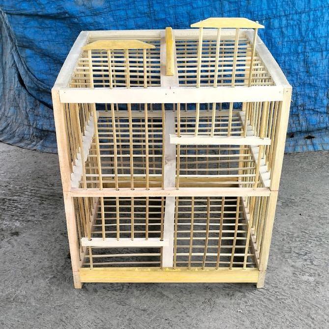 Britis- (Ambrukan)Dondang Merpati 1 Pasang 2 Pintu Belum Di Rakit Dongdang Burung Dara Ruji Tiduran 