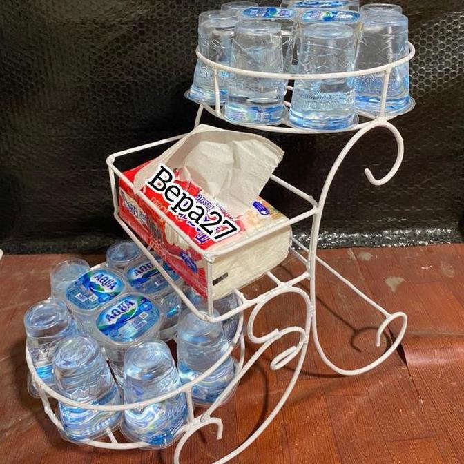 Dkrs- Rak Aqua Lebaran Rak Minuman Lebaran Rak Serbaguna Rak Minimalis Rak Susun Tempat Aqua Tempat 