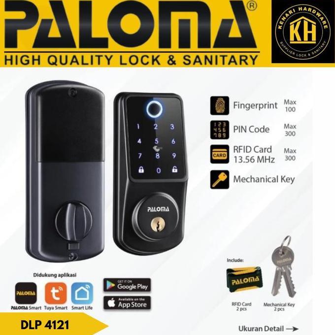 PALOMA DLP 4121 DIGITAL LOCK SMART HOME DOOR KUNCI PINTU DEADBOLT WIFI