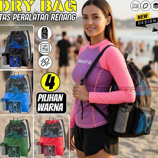 Tas Ransel Swimming Kantong Peralatan Untuk membawa Alat Lengkap Olahraga Berenang Menyelam Pantai P