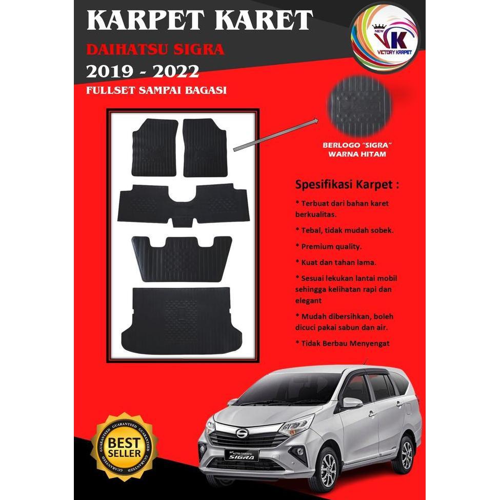 Karpet Mobil Sigra 2019/2021 Premium Full Set Harga Spesial
