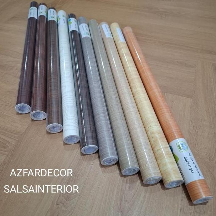 Dkrs- Stiker Kitchenset Lemari Dapur Motif Kayu Lebar 60Cm Panjang 3Meter