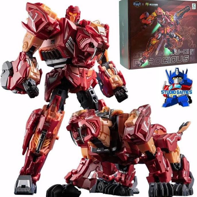 Cang Toys CT-01 Ferocious - Transformers G1 Rampage Predaking Combiner