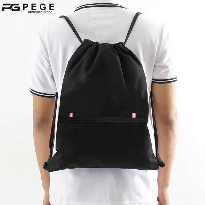 Tas Ransel Serut Multifungsi PEGE Kenzo String Bag Olaharaga  - PG 9090 Olahraga Olahraga