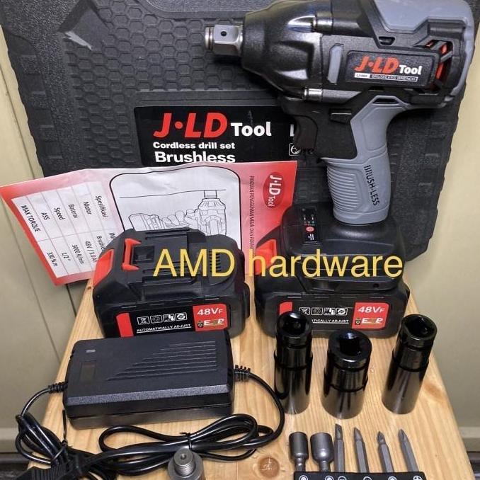 Yourpw- Bor Cordless Brushless Impact Wrench Sock Set 48V Jld Aeg,Maktec,Doliz