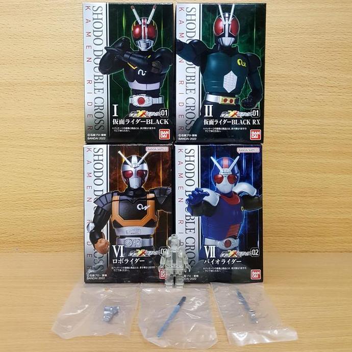 SHODO-XX KAMEN RIDER BLACK Masked Raida BLACK RX Revolcane ROBO Vortech Shooter BIO Blade 100mm Acti