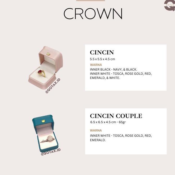 Kotak Perhiasan Mewah Kulit/Jewelry Box Set /Cincin/Kalung/Gelang/1Set