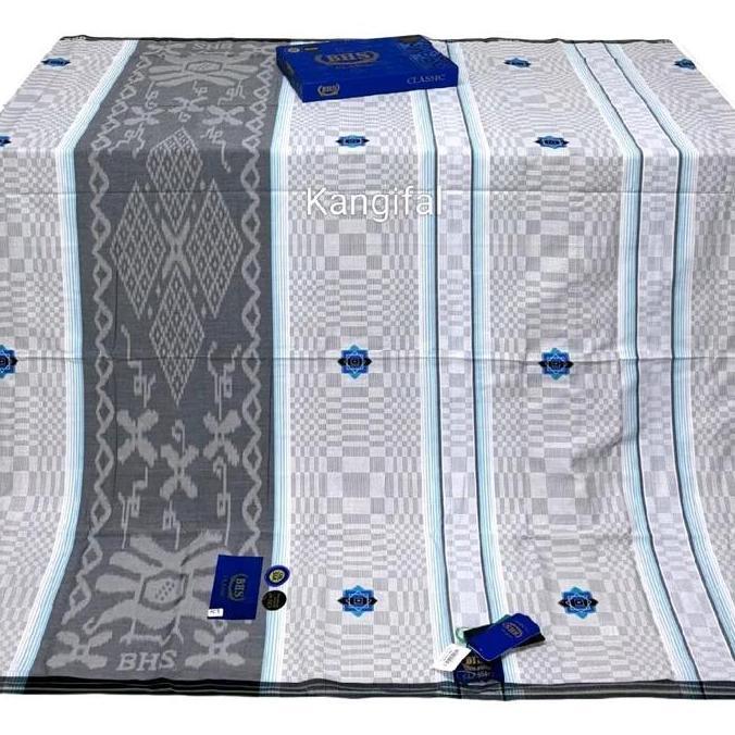 rendaki_ids - sarung bhs classic gold motif c45 ssa | songket putih hitam