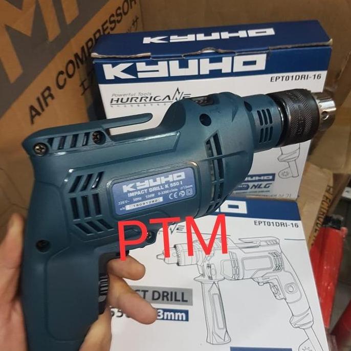 Yourpw- Mesin Bor Tangan Kyuho K550I - Bor Tembok 13Mm - Impact Drill Kyuho