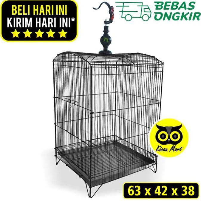 BEBAS ONGKIR - Sangkar kotak besi lipat no 2 sangkar kandang burung kacer kenari