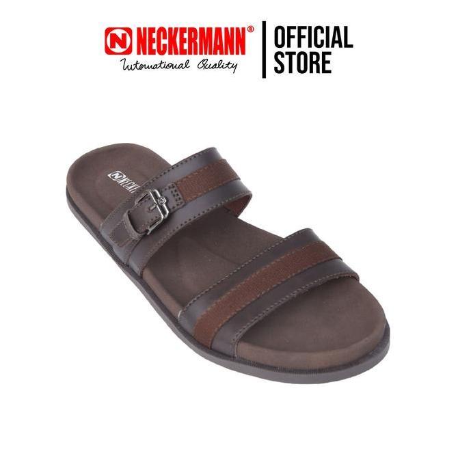 TERBARU - Neckermann Sandal Pria Madison 662 Dark Brown
