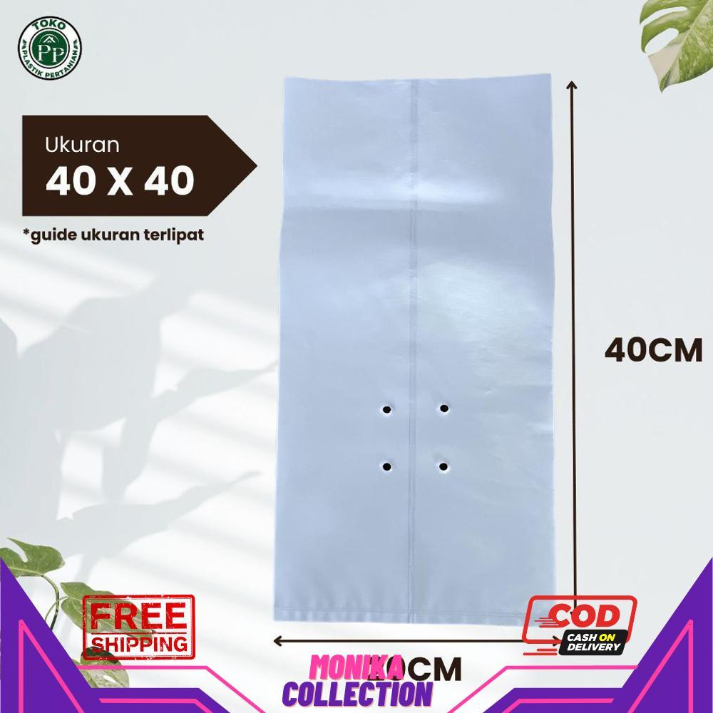 Polybag Putih 40 x 40 Isi 50 Lembar - Polybag Melon HARGA GROSIR - RO30-1312 2025 Bisa COD New