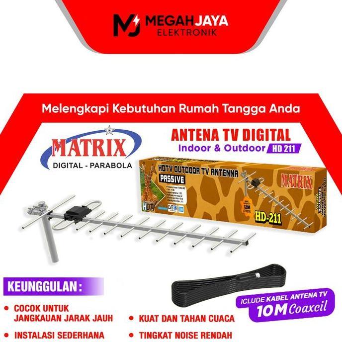 Expert- MATRIX ANTENA TV DIGITAL + BOOSTER HD211 / HD 211 / HD-211