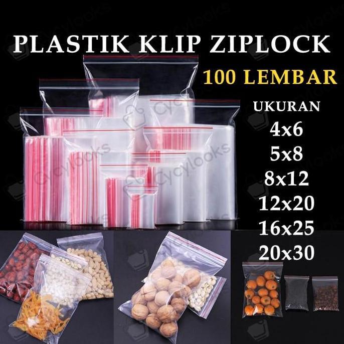 Expert- Plastik Klip Ziplock Zipper Bag Makanan Tebal Plastic Clip Kecil Besar