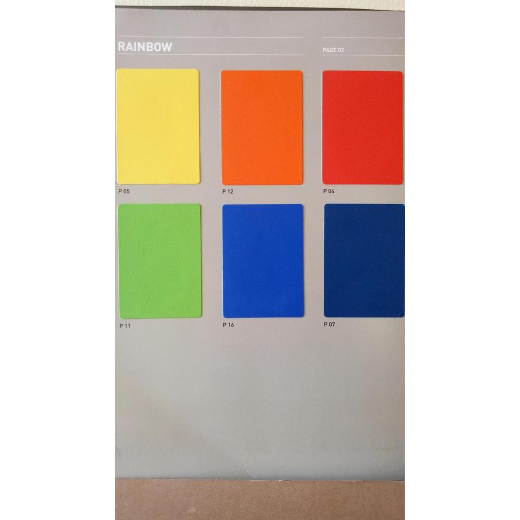 Taco Sheet Kilap/Glossy Red, Yel, Ora ( Pvc Sheet ) Kode 24