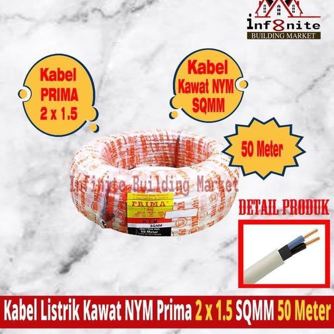 Expert- Kabel Prima Nym 2x1.5 Kabel Listrik Tembaga Tunggal Kabel Sni