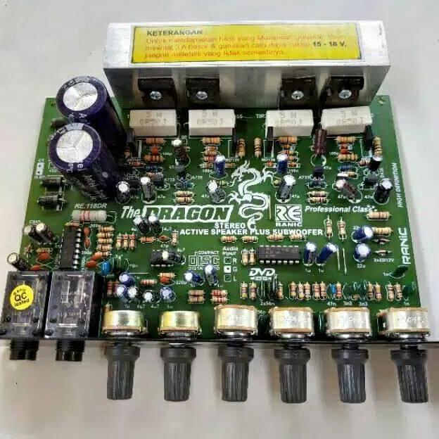 Expert- Kit Dragon Power Amplifier Speaker Aktif mic echo subwoofer
