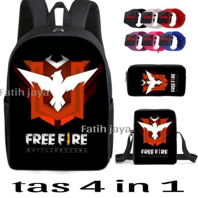 Kyut- Tas Freefire - Tas Anak Laki - Tas Ff - Ransel Anak Sekolah Cowok - Tas Anak Cowok - Tas Sekol