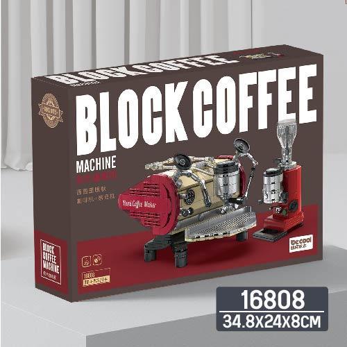 Block City Building Block Block Coffee Decool Coffee Machine Series/ Maianan Balok Susun Seri Mesin 