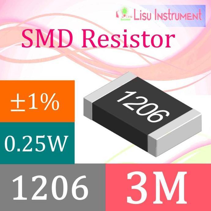 3M 1206 1% THICK FILM RESISTORS SMD CHIP RESISTOR 3M 3004