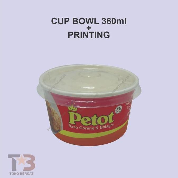 Expert- Cup Bowl 360ml 12oz Starpack / Paper Bowl 360ml 12oz / Mangkuk Kertas