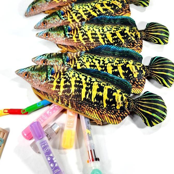 Tempat Pensil Ikan Gabus Shrelo Bisa Jadi Pouch Make Up Alat Tulis Channa Auranti Fish Kreasi Desain