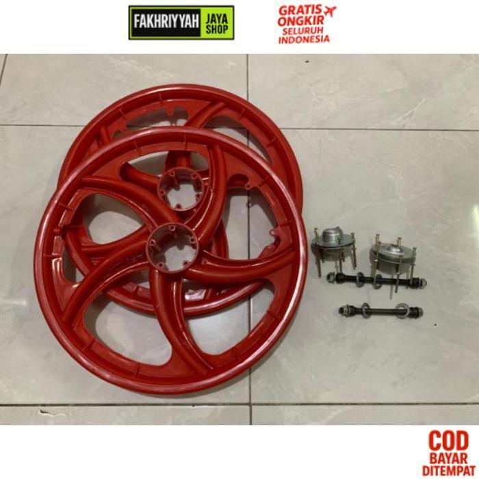Original Velg Racing Bintang Sepeda Ukuran 20" Plastik Full Set  Realpict