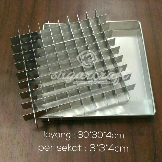 TERBARU - Loyang sekat 30cm / loyang cake potong