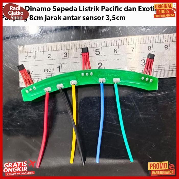 Terlaris Sensor Dinamo Sepeda Listrik U-Winfly Df8 Df7-Df5 Panjang Pcb 8Cm Jarak Sensor 3,5Cm.