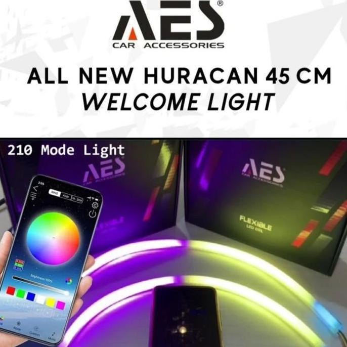 TERLARIS - LAMPU LED ALIS AES RGB Huracan 30cm 60 cm 45 cm 80 cm TERBAIK CONTROL APP ANDROID HP DRL 