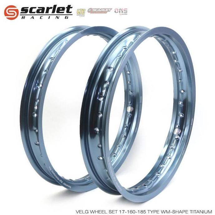 NEW - Scarlet Racing - Velg Pelek Rim Alloy Motor Motorcycle Ring 17 185 215 Foto Gold