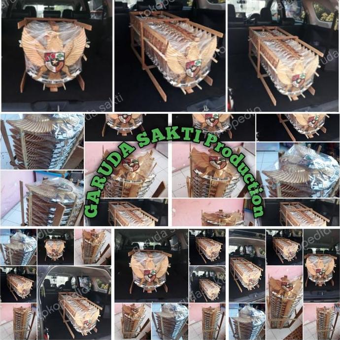 NEW - patung burung lambang garuda pancasila kayu