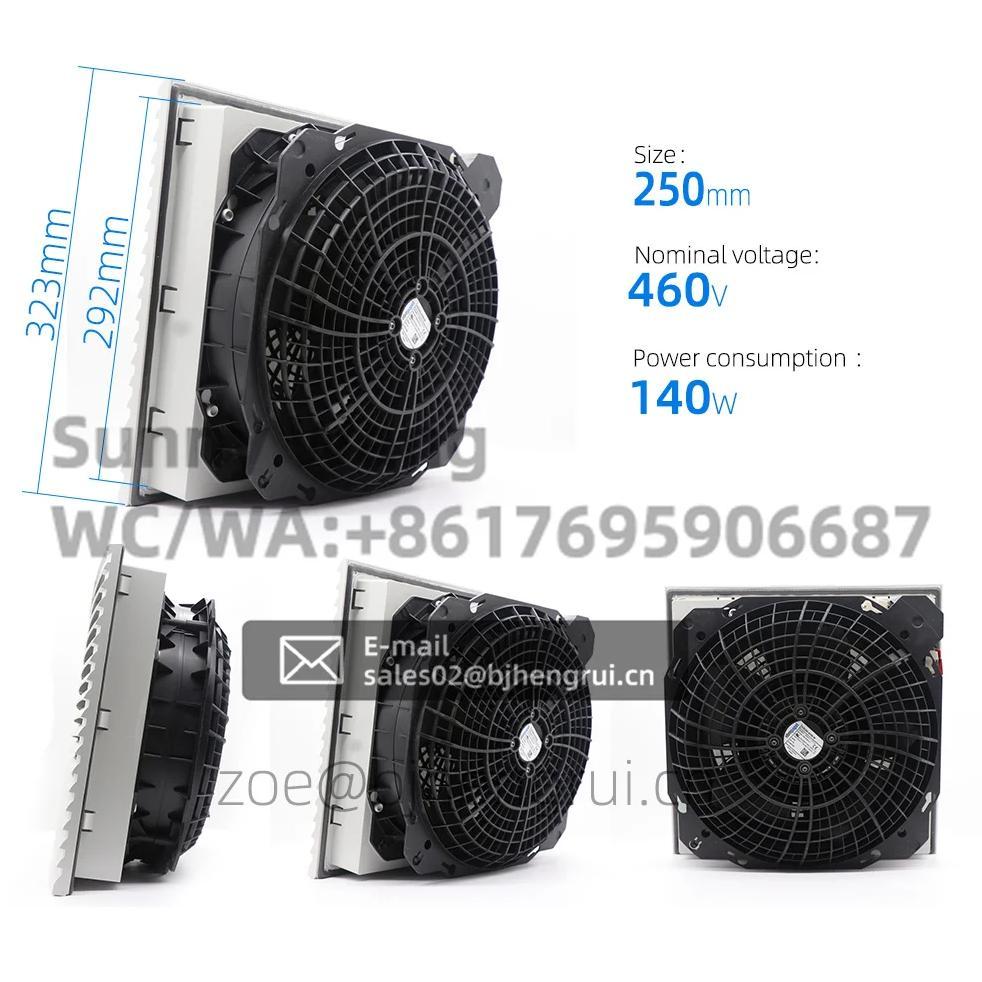 ebmpapst K2D250-AH06-06 400V AC 93W 0.17A 2580RPM IP44 Ball Bearing Spindle Motor Cabinet Axial Cool