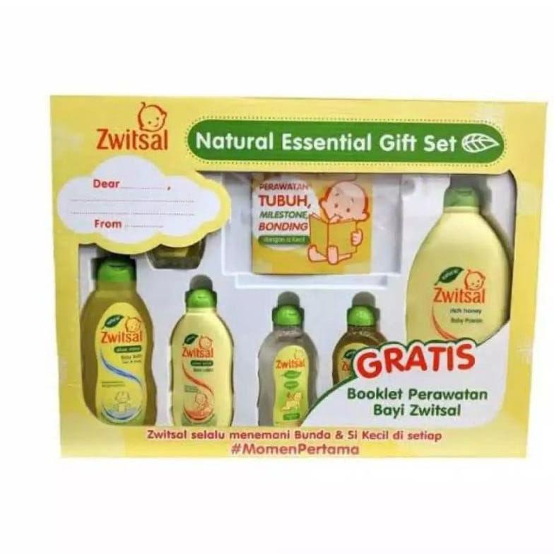 Limited Zwitsal Essential Gift Set / Perlengkapan Mandi Bayi 1 Set Lengkap - Kado Sabun Bayi
