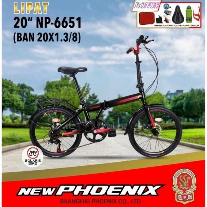 Terlaris Sepeda Lipat New Phoenix 16 20 Inch Extra Bonus