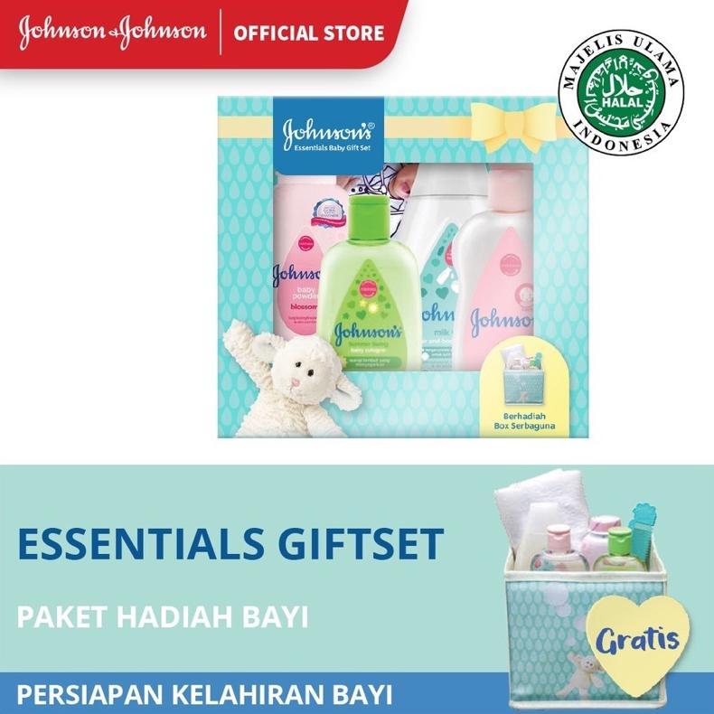 Berkualitas JohnsonS Essentials Gift Set - Paket Hadiah Bayi - Paket Sabun Bayi - Sabun Bayi Set - B
