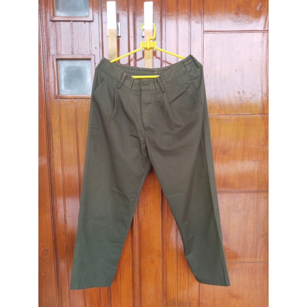 PL celana baggy pants (army)