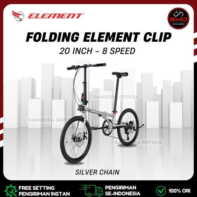 Terlaris Sepeda Lipat Folding 20 Element Clip 8Sp Murah Bdg