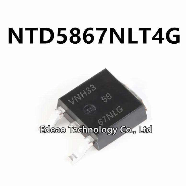 10~100Pcs/lot NEW NTD5867NLT4G TO-252 NTD5867N NTD5867 5867NLG 67NLG TO252 20A 60V N-channel MOSFET 