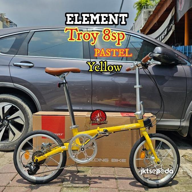 Terlaris Sepeda Lipat Element Troy 8Speed Pastel