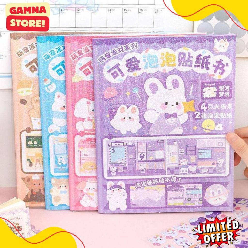 Diskon Up To 70% Buku Stiker Diy Bear Quite Book Beruang Landscape Sticker Ruangan Rs00