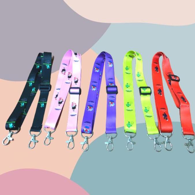 ASLI TALI TAS SELEMPANG MOTIF LUCU UNIK CUTE BAG STRAP DINOSAURUS BTS ANIME MARIO BROSS KETUPAT Akse