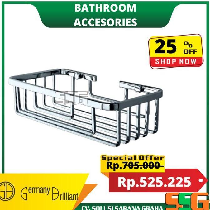Rak Sabun Aksesoris Kamar Mandi Germany Brilliant GBCT4203