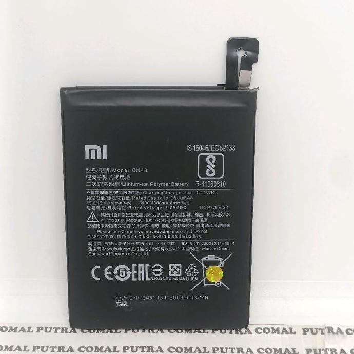 XIAOMI REDMI NOTE 6 PRO BN48 BATRE BATERE BATRAI BATERAI BATTERY XIAOMI REDMI NOTE 6 PRO BN-48 ORIGI