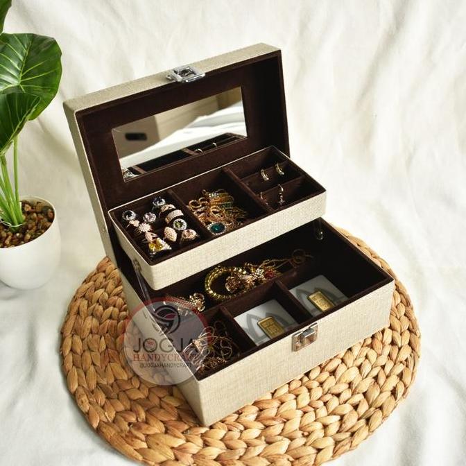 Kotak Perhiasan Emas Antam Susun Lengan Akrilik Box Penyimpanan Aksesoris