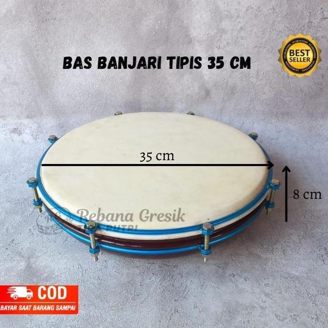 rebana hadroh satu set bas banjari