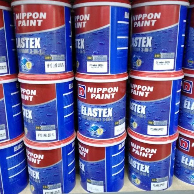 Wutwut- Cat Tembok Nippon Elastex Waterproofing (1Kg) - Tahan Air - Abu-Abu