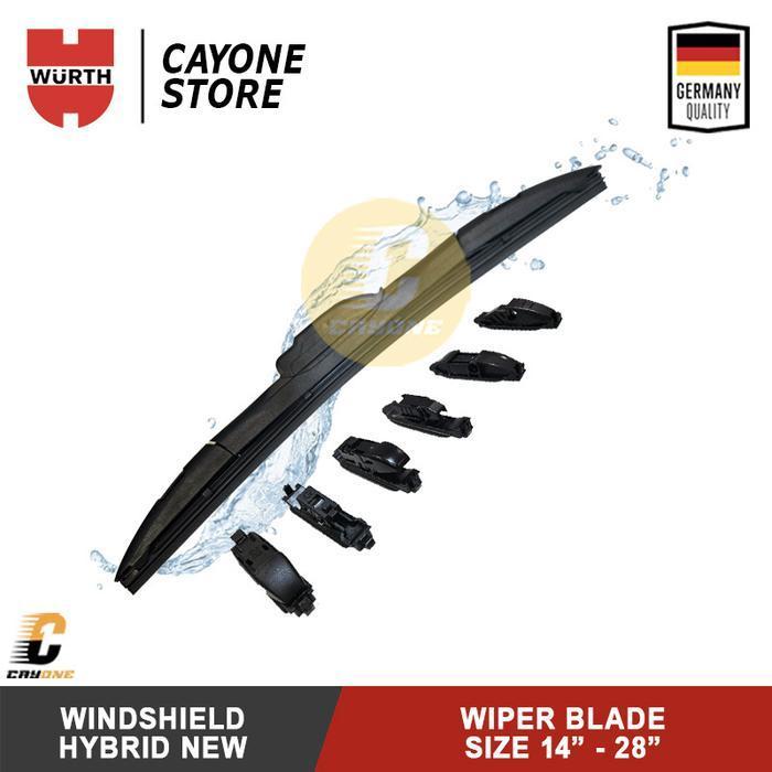 Wurth Windshield Wiper Blade Hybrid New 14 - 28 Inch Original Dan Terpercaya