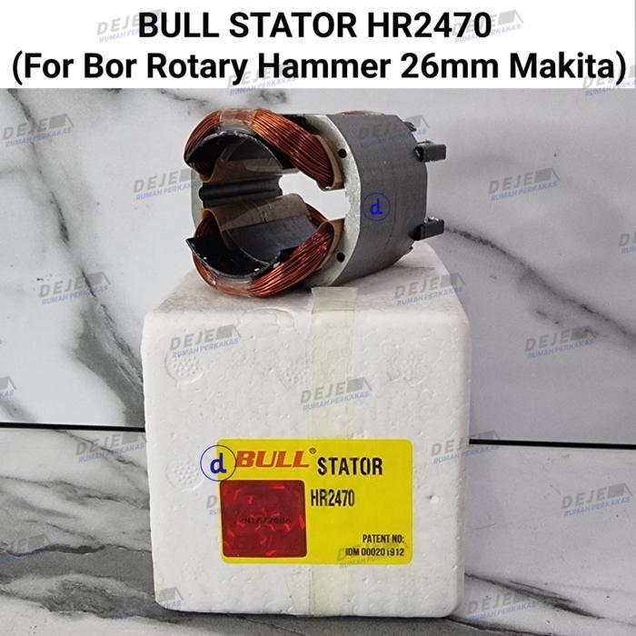 Bull Stator Rumah Armature Hr2470 Hr 2470 Untuk Bor Rotary Hammer 26Mm Makita Original Dan Terpercay