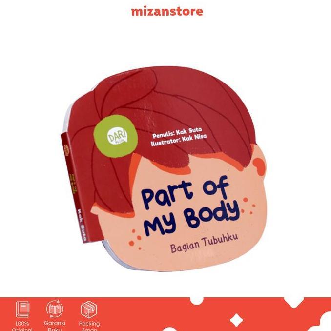 RADEJARRR - BUKU ANAK PART OF MY BODY BOARDBOOK MIZAN